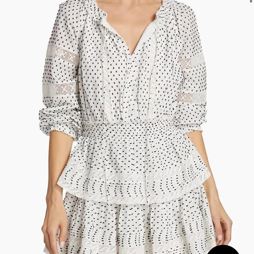 Love Shack Fancy polka dot dress